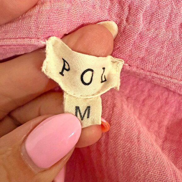 POL Washed Waffle Knit Boyfriend Shirt - Picture 6 of 9